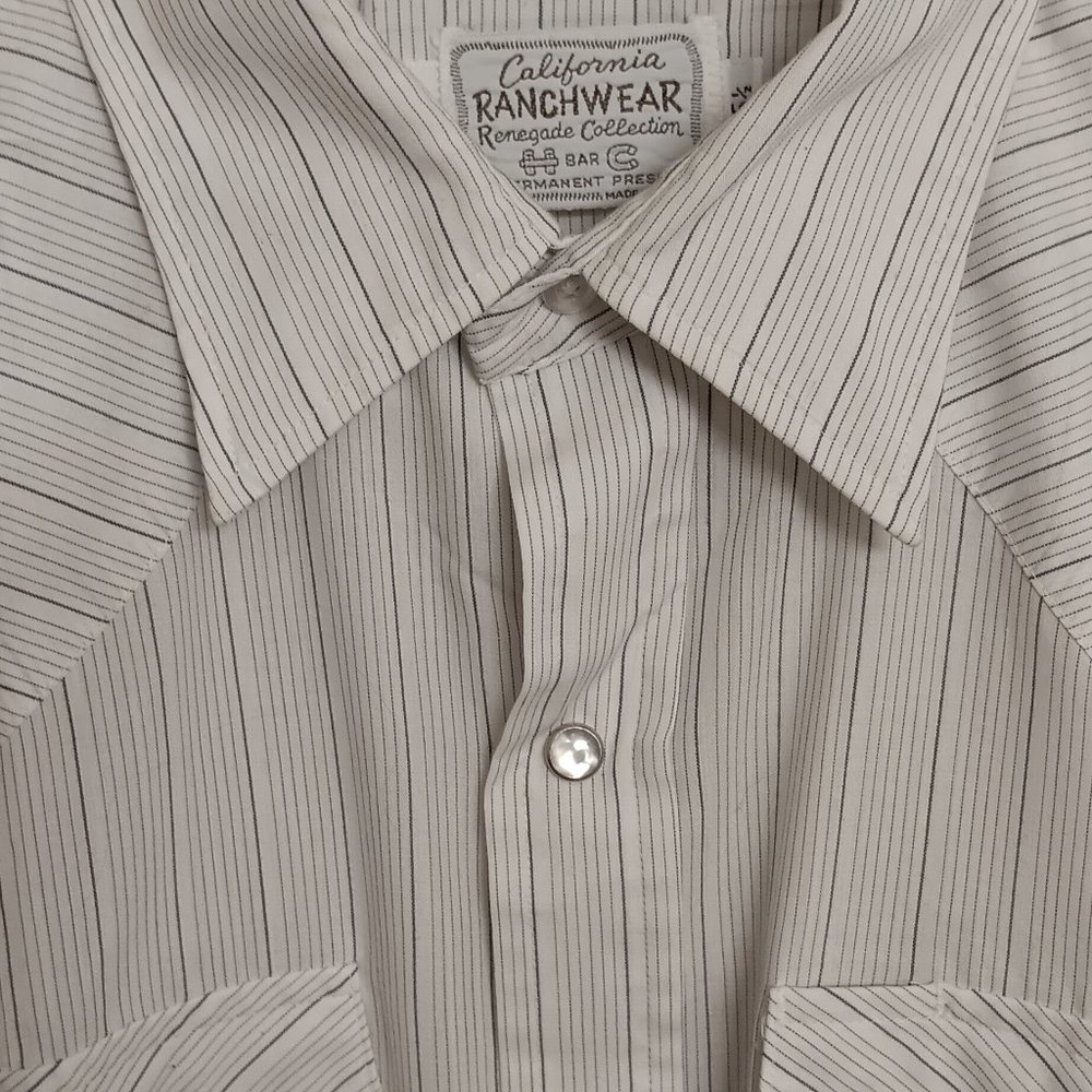 Vintage H BAR C California Ranchwear Short Sleeve Snap Up